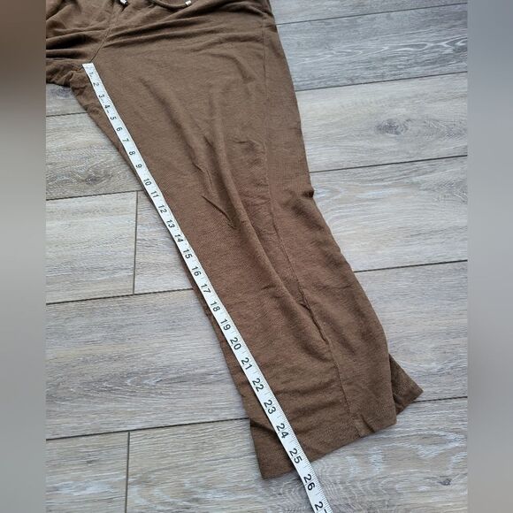 Max Mara leisure pants brown comfy pants with drawstring & high elastic waist - Picture 8 of 9